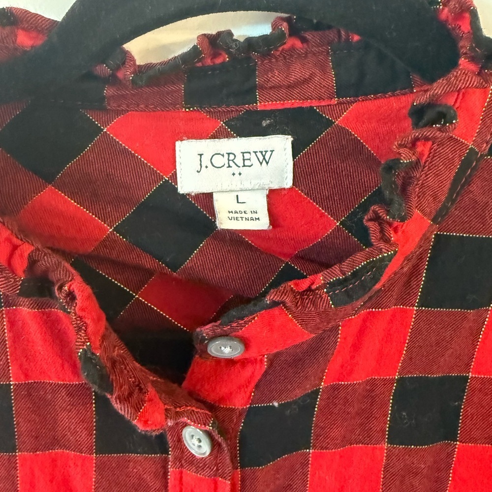 J. Crew women’s flannel - Picture 3 of 8